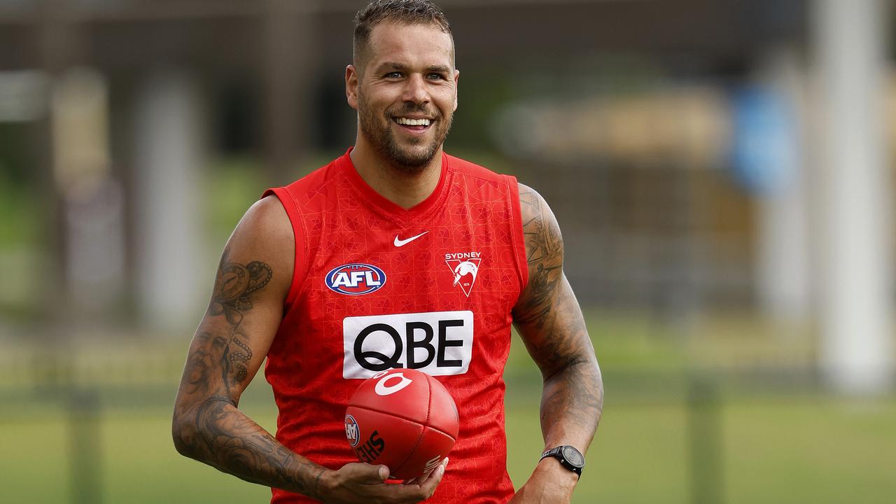 Sydney star Lance Franklin is due to play his 350th AFL game in Round 9. Picture: Phil Hillyard