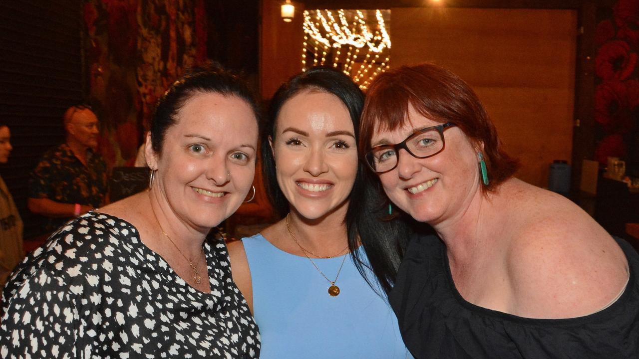 Sueanne Baker, Sarah Page and Yoala Maxwell at Drag Queen Bingo, Miami Marketta. Pic: Regina King