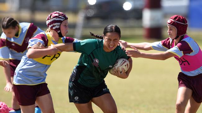 Keira Rangi on the charge. (Photo/Steve Holland)