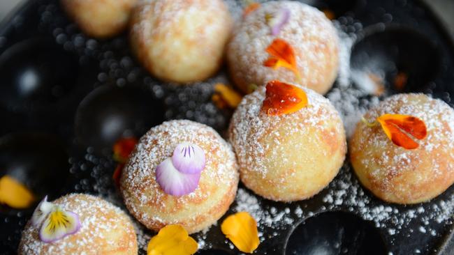 Finish with these adorable doughnuts at Lui Bar.