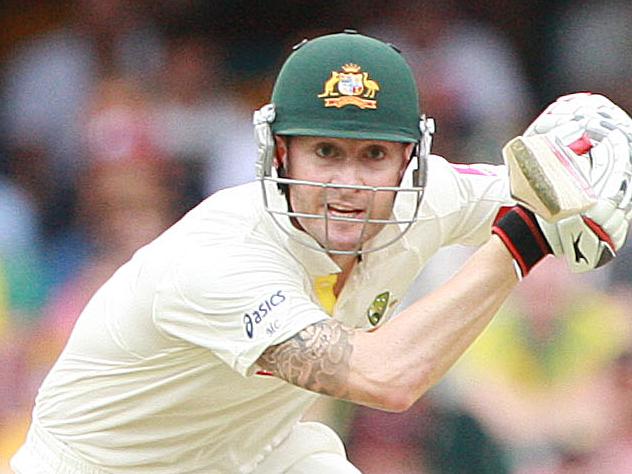 BCM 1.12.2011 Gabba Test Australia vs New Zealand, Day two. Michael Clarke. Pic Jono Searle.