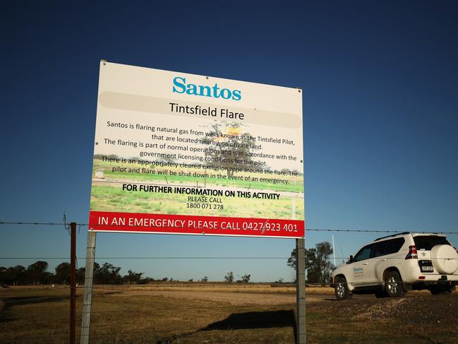 The government and Santos are pointing fingers as to why the Narrabri gas project has not yet begun. Picture: Brendon Thorne