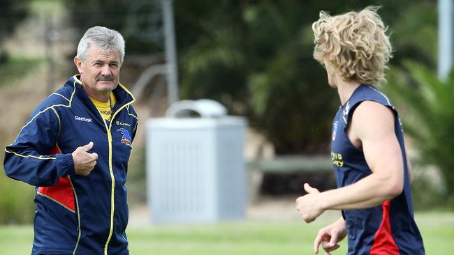 Rory Sloane and former Crows coach Neil Craig.