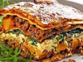 This super cheesy lasagne is packed with hidden veggies for the kids