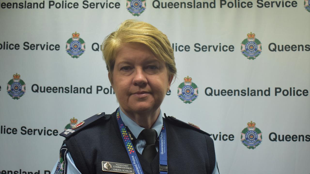 Assistant Commissioner Cheryl Scanlon speaking about the Youth Justice Taskforce. Picture: Lillian Watkins