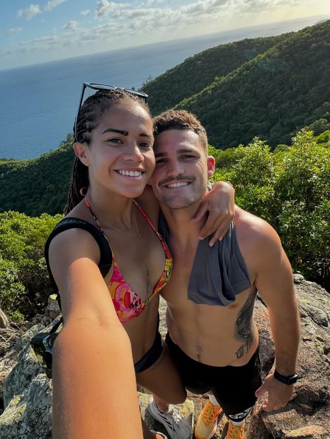 Nathan Cleary and Mary Fowler post from there holiday to the Whitsundays recently Picture Instagram
