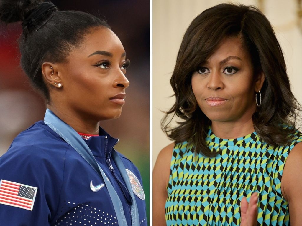 Michelle Obama steps in after ‘disgusting’ reaction to Simone Biles ...