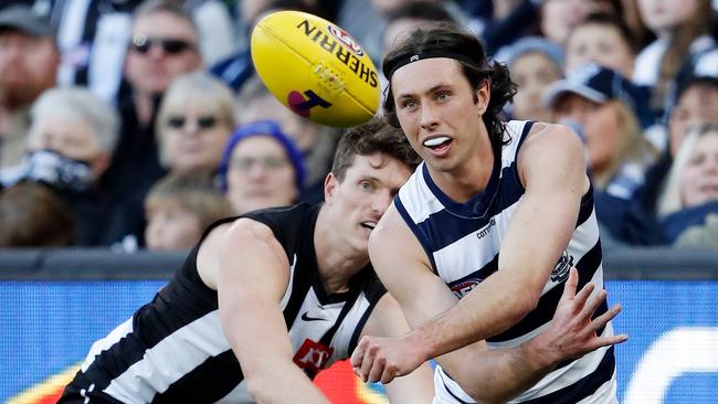 Jack Henry has revealed he would love to play alongside his brother Ollie. Picture: Dylan Burns/AFL Photos via Getty Images