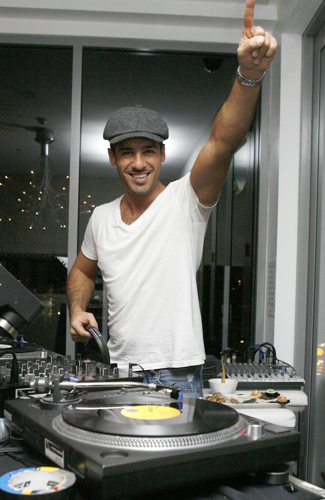 Alex Dimitriades in action on the decks.