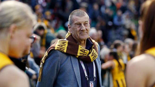 Jeff Kennett, President of the Hawthorn Football Club. Photo by Dylan Burns/AFL Photos via Getty Images