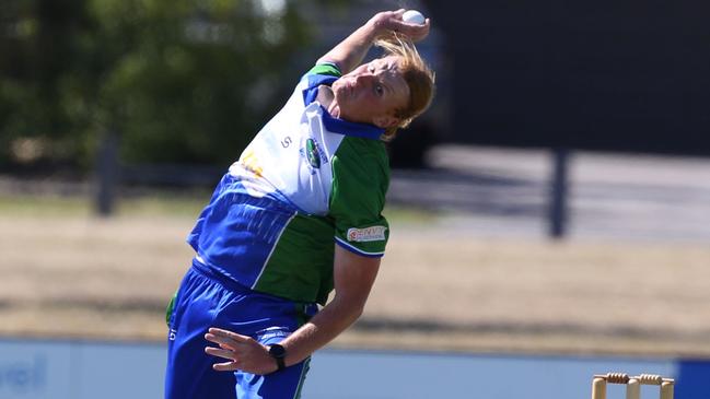 Nathan Dent in action for East Sunbury. Picture: Stuart Milligan