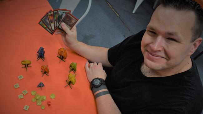 Above Deck Hobbies and Games owner Jeremy O'Kell said interest in boardgaming and table top hobbies had increased since Covid hit Australia last year. Photo: Ebony Graveur