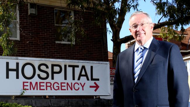 Health Minister Brad Hazzard at Manly Hospital.