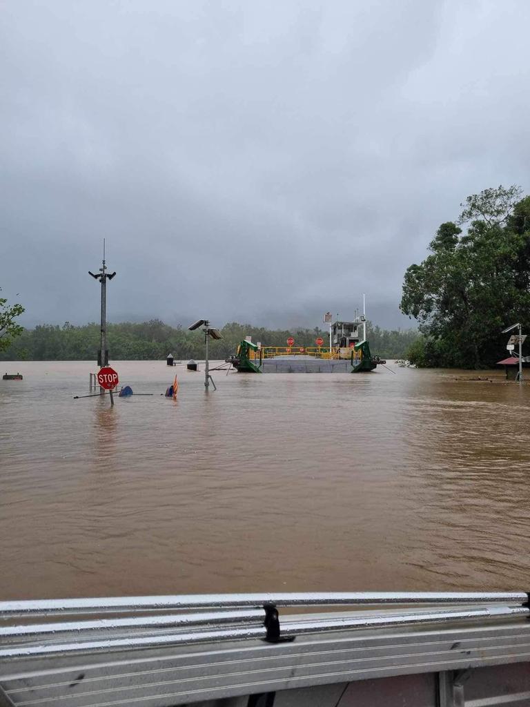 Daintree ferry on Friday morning.