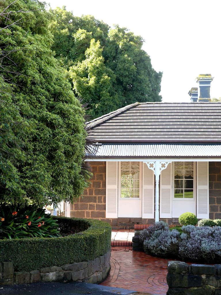 The estate is also rich in history with the main homestead built from the recycled bluestone of an old flour mill that was once situated along the banks of the river. Picture: Andy Rogers