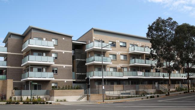 The affordable housing development in Rouse Hill.