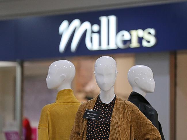 SYDNEY, AUSTRALIA - NewsWire Photos AUGUST 26, 2020:  A Millers retail store is seen in a shopping centre in Sydney. Picture: NCA NewsWire / Steven Saphore