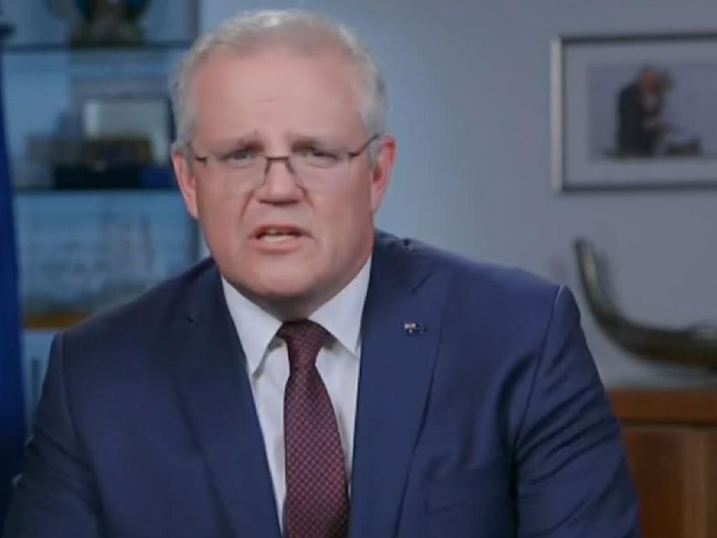 Scott Morrison appears on ABC's 7.30 program.