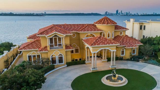 This Applecross property was Perth’s most expensive home in 2022 after it sold for $19.5m.