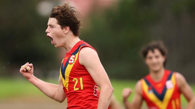 Mattaes Phillipou in action for SA at the under-18 national carnival. Picture: Sarah Reed/AFL Photos