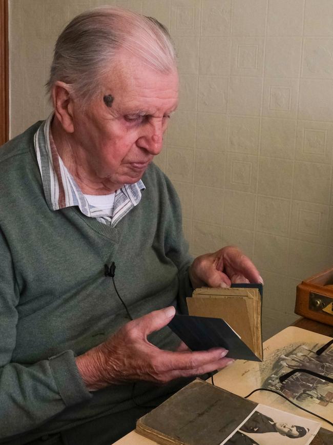 World War II Bomber Command veteran Dick Raymond, 99, pictured at his home in Wales Picture: Jacquelin Magnay