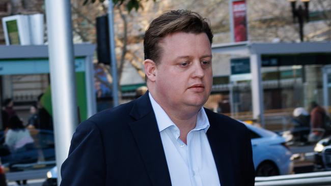 CFMEU national secretary Zach Smith was present in court. Picture: NewsWire / Nadir Kinani