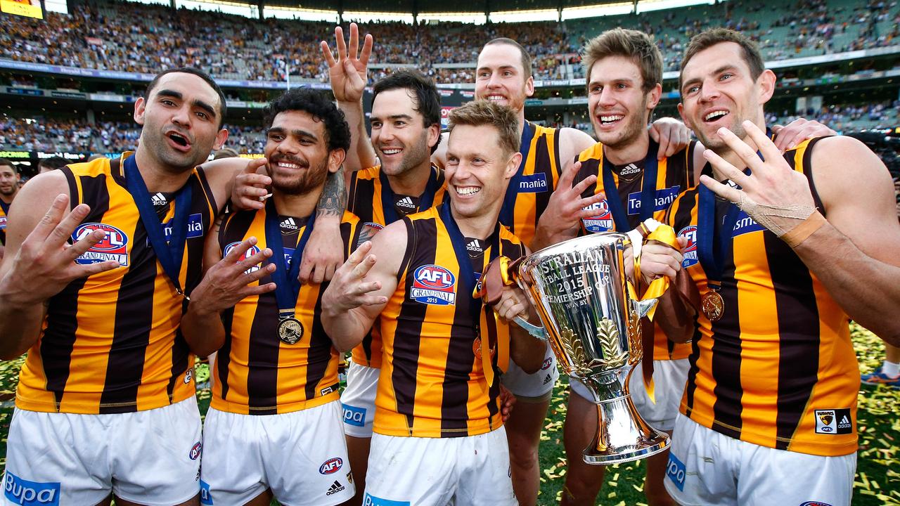 The 2015 premiership was Burgouyne’s fourth. Picture: Wayne Ludbey