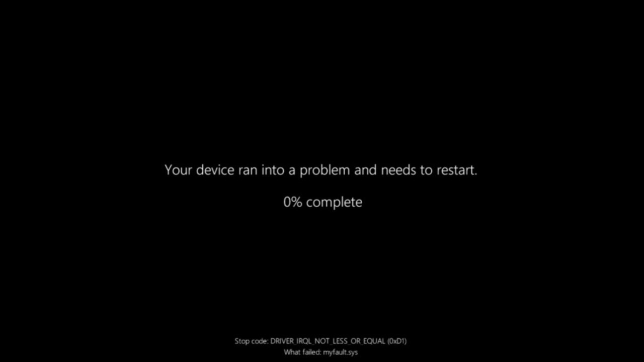 The public are reportedly set to get the black screen. Photo: Microsoft