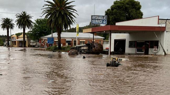 Flooding in Eugowra last November. Picture: Twitter
