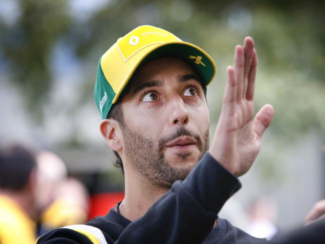 Daniel Ricciardo was “excused” from a media opportunity. Picture: David Caird