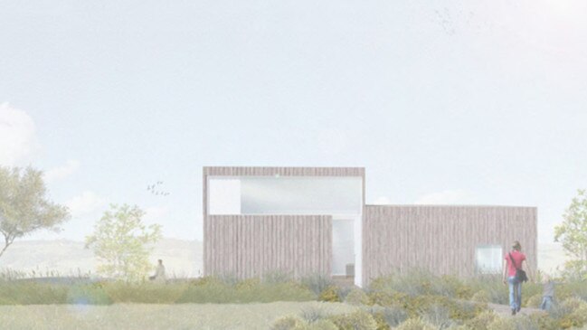 An artist's impression of the north elevation of one of the six tourist cabins proposed for 533 Bangalow Rd in Talofa. The proposal will go before Byron Shire Council on October 15.