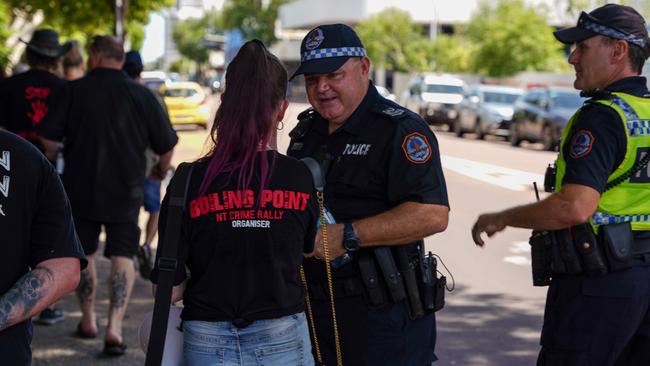 Thousands showed up to rally against crime in the NT in the wake of Declan Laverty’s tragic stabbing death. Picture: Pema Tamang Pakhrin