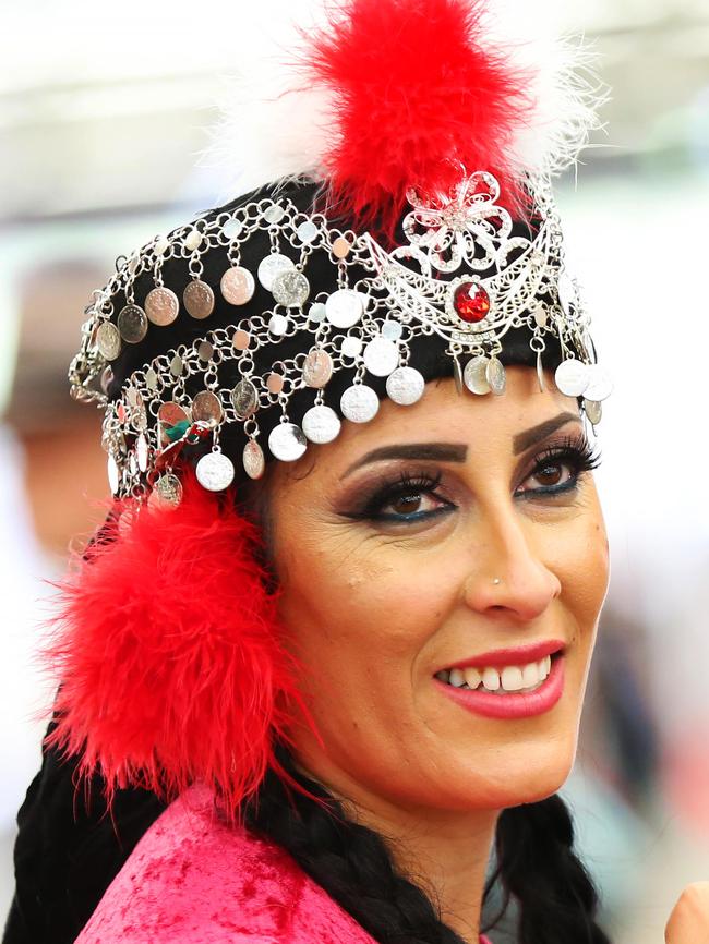 Assyrian Khabour Dance group member Jouman Roel. (AAP Image / Angelo Velardo)