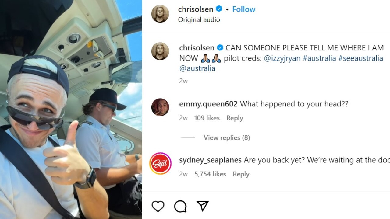 Travel influencer Chris Olsen was paid about $30,000 in flights, accommodation, and expenses by Tourism Australia to travel here and post to his millions of followers.