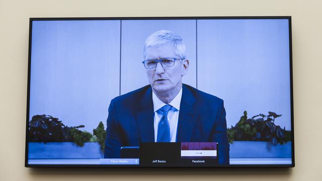 ‘We do not retaliate or bully’: Apple CEO Tim Cook testifies on Thursday AEST. Picture: AFP