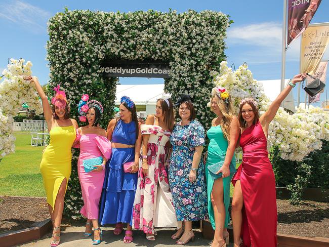 Hordes of punters  enjoying Melbourne Cup Day at the Gold Coast Turf Club.Picture: Glenn Campbell