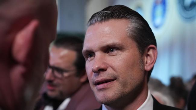 Secretary of Defence nominee Pete Hegseth attends the Commander and Chief Inaugural Ball in Washington, DC. Picture: Getty Images via AFP