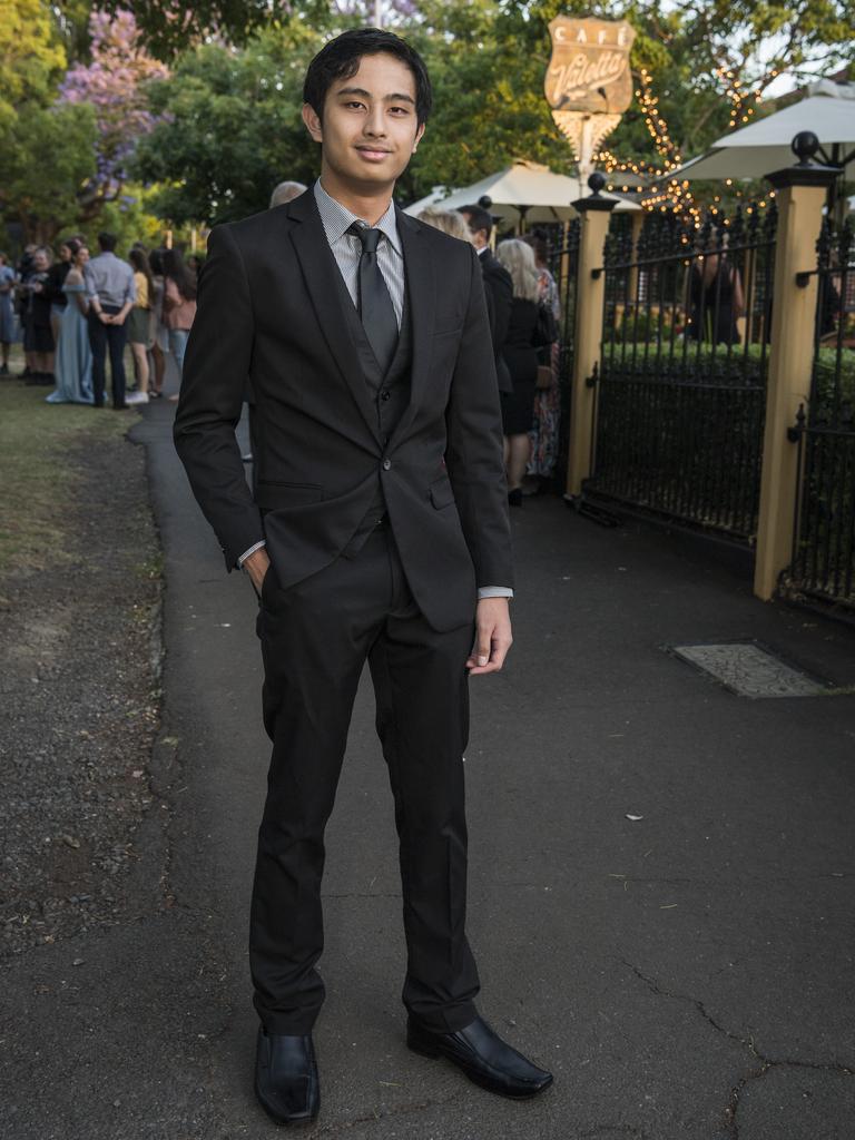 Daniel Verches arrives at the Mary MacKillop Catholic College inaugural formal at Cafe Valeta, Thursday, November 19, 2020. Picture: Kevin Farmer