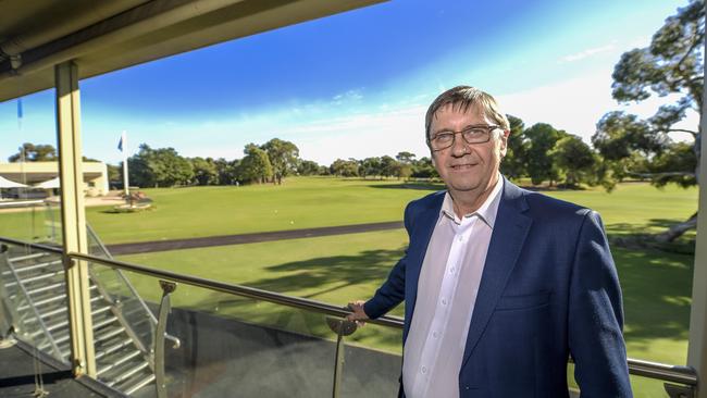 Grange Golf Club general manager Barry Linke after the club was voted the best in the state by an Advertiser reader poll in 2021. Picture: Roy VanDerVegt