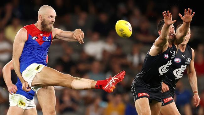 Max Gawn has been lauded as a great leader in the new Demons’ documentary. Picture: Michael Klein