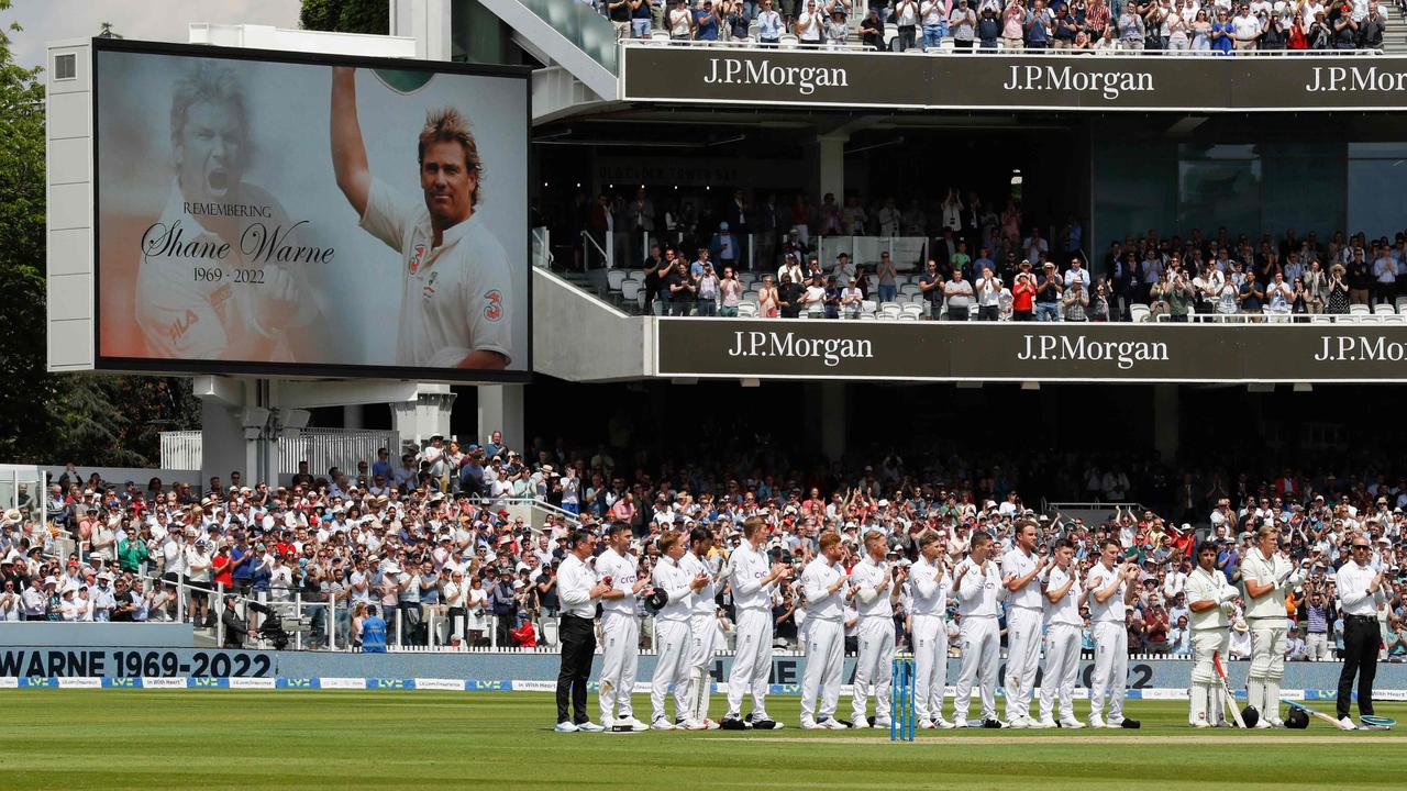 Shane Warne will never be forgotten. (Photo by Ian Kington / AFP)