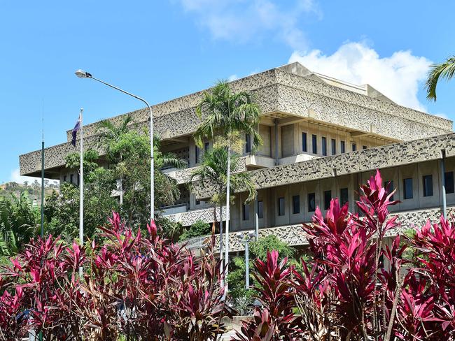 The 29-year-old appeared before a magistrate at Townsville Court House. Picture: Shae Beplate.