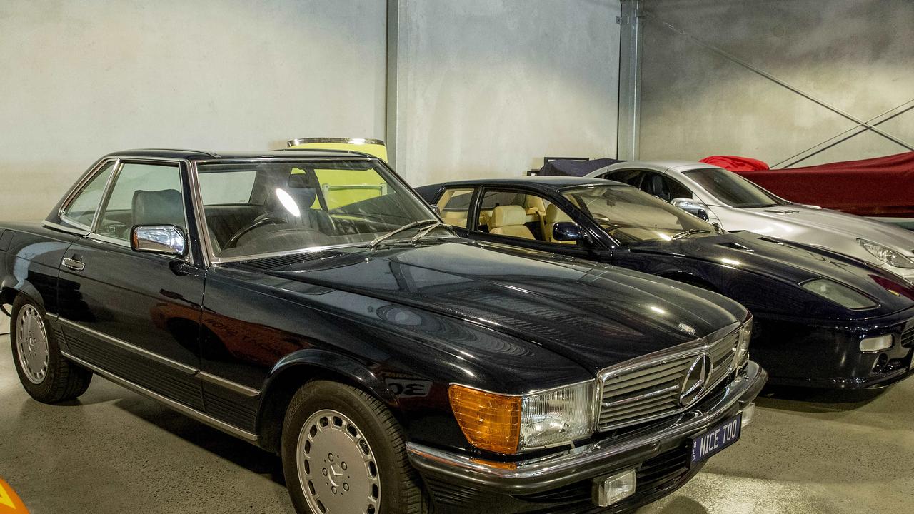 Garage 25 at Coomera. Mercedes 560 SL. Picture: Jerad Williams