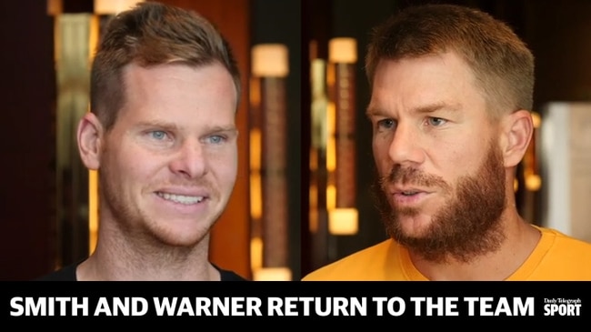 Steve Smith and David Warner welcomed back by Australian cricket team