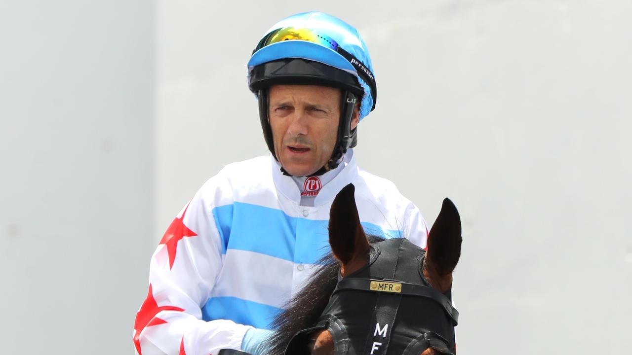 Brett Prebble rides Ausbred Rising Sun for trainer Brad Widdup. Picture: Getty Images