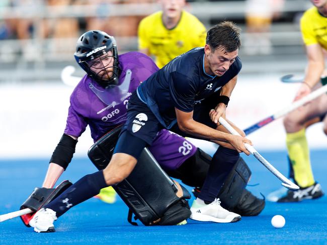 Kookaburras goalkeeper Ash Thomas. Picture: Rodrigo Jaramillo