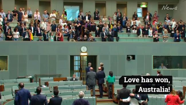 Parliament sings as marriage equality passes 