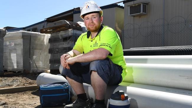 Gyprock apprentice Jaiden Ironside welcomed the planned measures to get more young people into apprenticeships. Picture: Tricia Watkinson