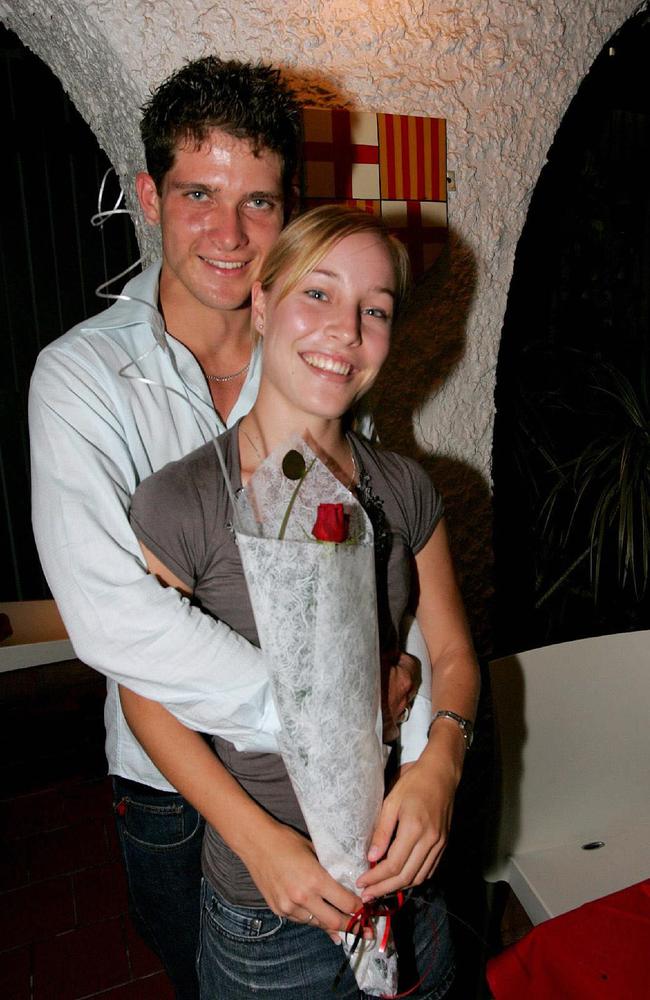 Ben Young and Shannon Lowrie on Valentines Day, 2006. Picture: Ata Taefi