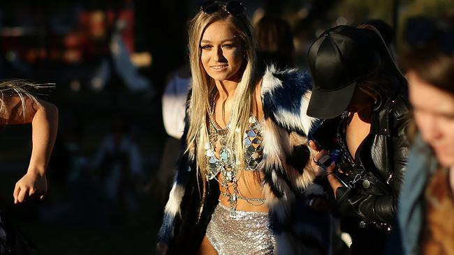 BYRON BAY, AUSTRALIA - JULY 21: Festival goers walk around the site during Splendour in the Grass 2017 on July 21, 2017 in Byron Bay, Australia. (Photo by Mark Metcalfe/Getty Images)